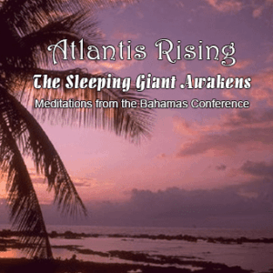 Palm tree silhouette at sunset, text overlay.