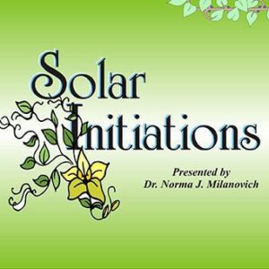 Solar Initiations title with floral design.